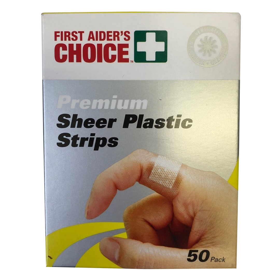First Aider&#39;s Choice Plastic Strips - 50Pk