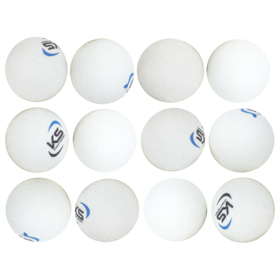 Table Tennis Balls Budget White dozen