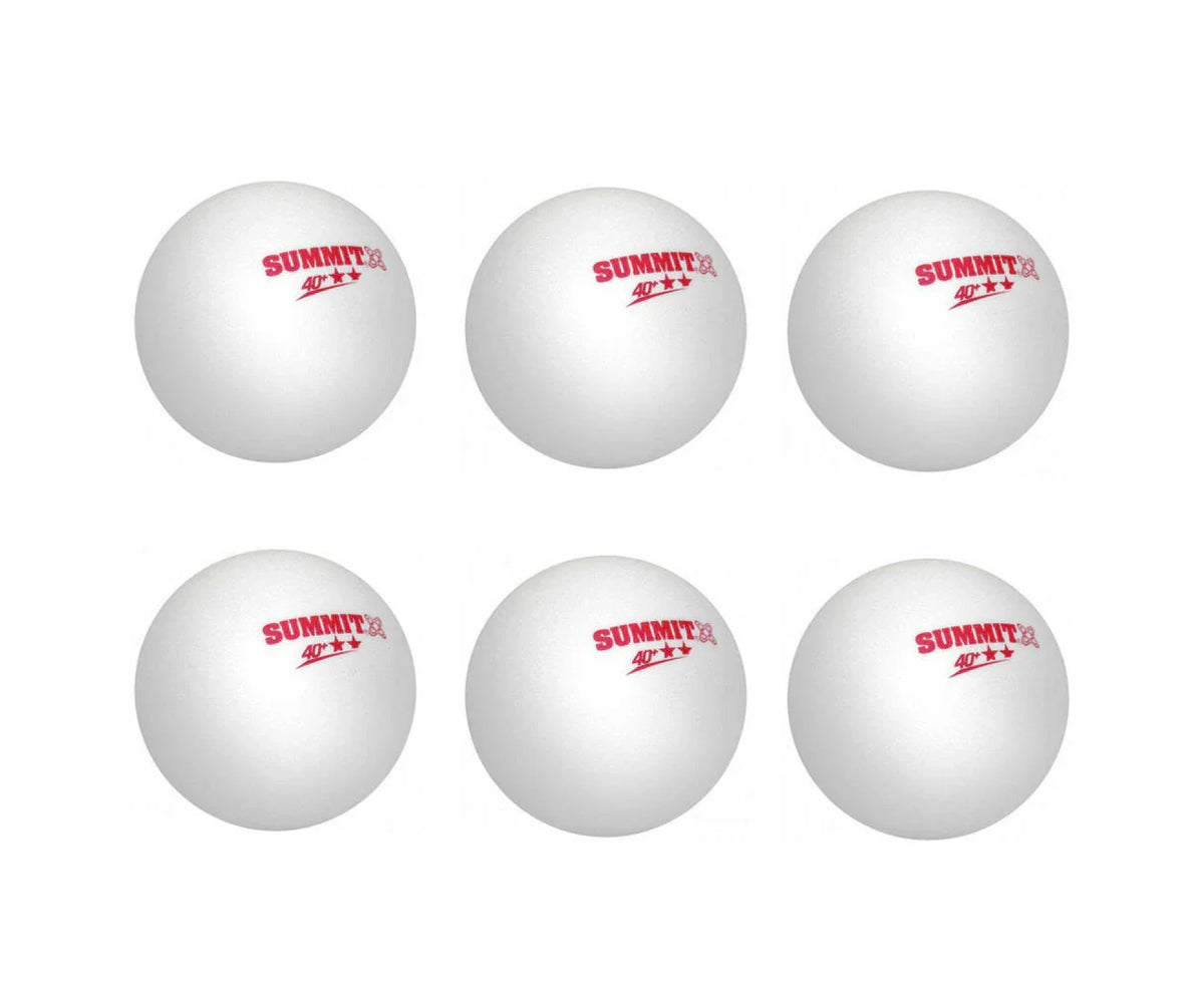 Table Tennis Ball Summit 2 Star Pack 6 - White DNS