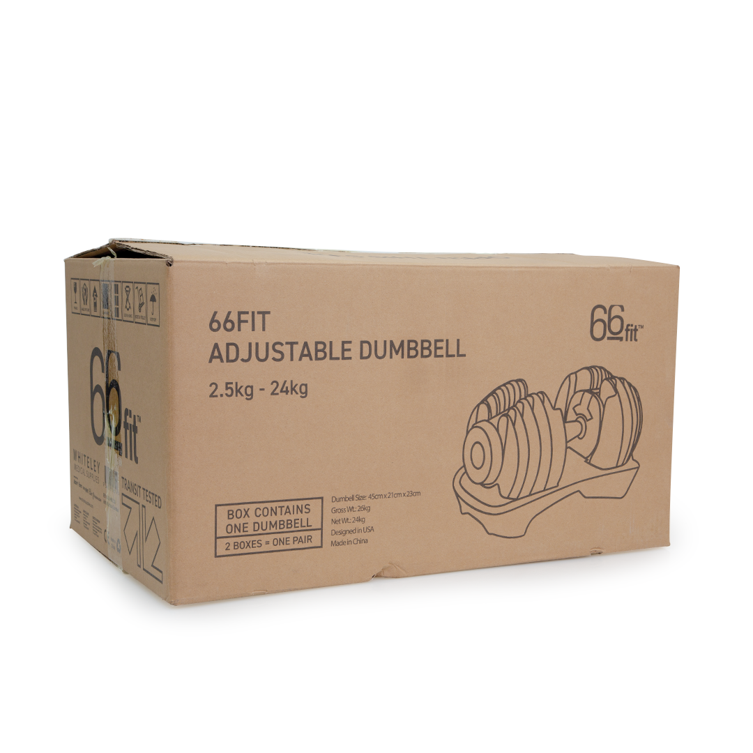 66fit Adjustable Dumbbell - 2.5kg to 24kg