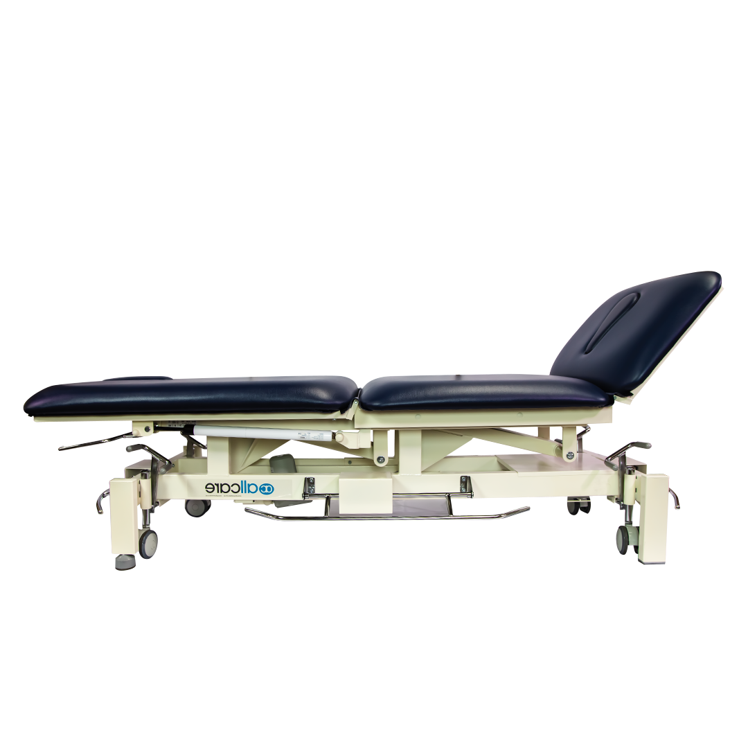 AllCare Manor With Surround Bar Variable Height 3 Section Table - Blue