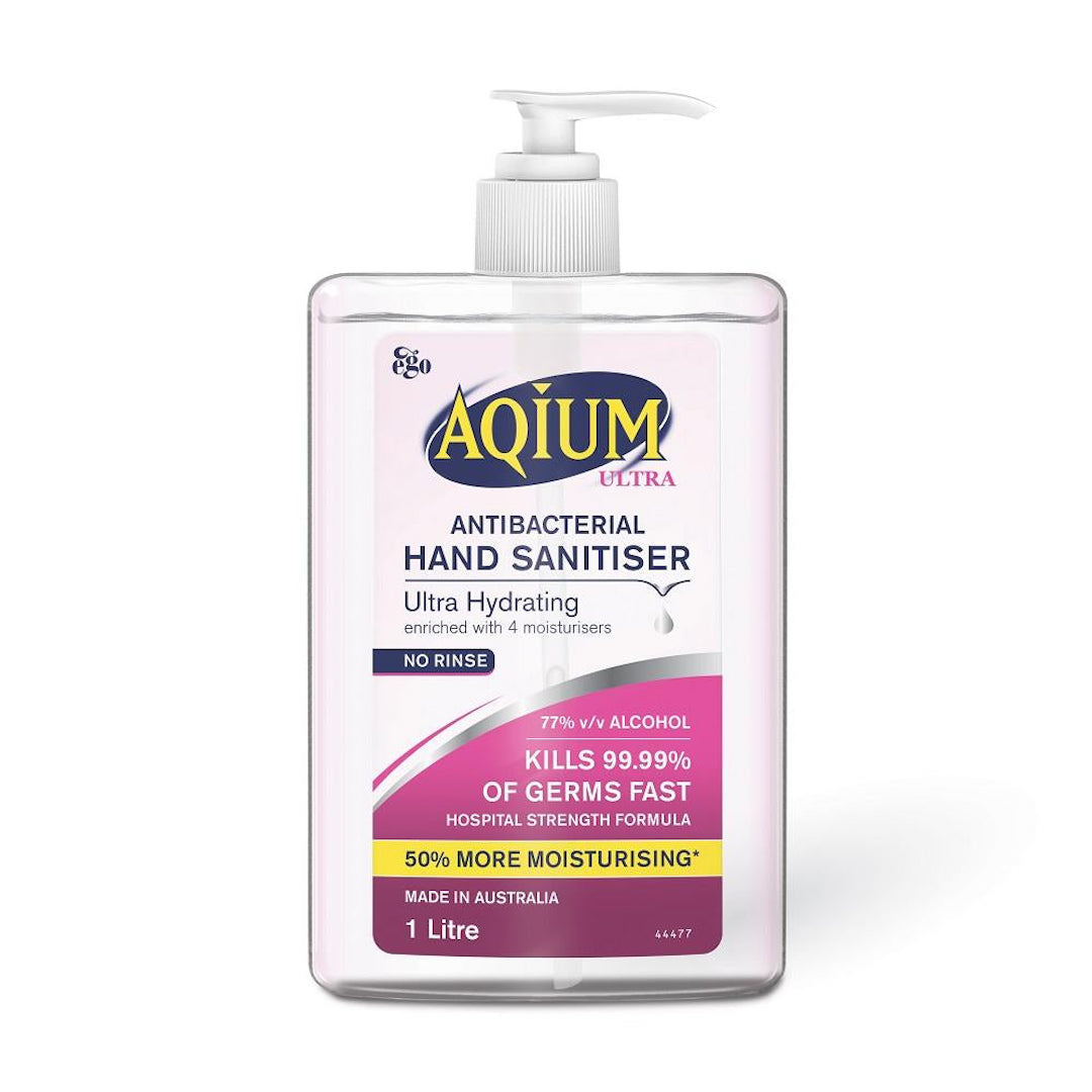 Aqium Ultra Hand Sanitiser Gel - 1L