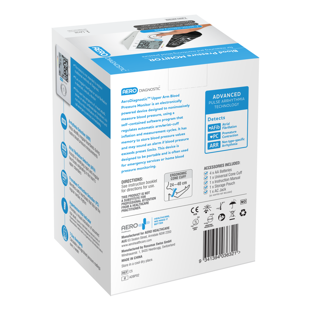 AERODIAGNOSTIC Automatic Upper Arm Blood Pressure Monitor