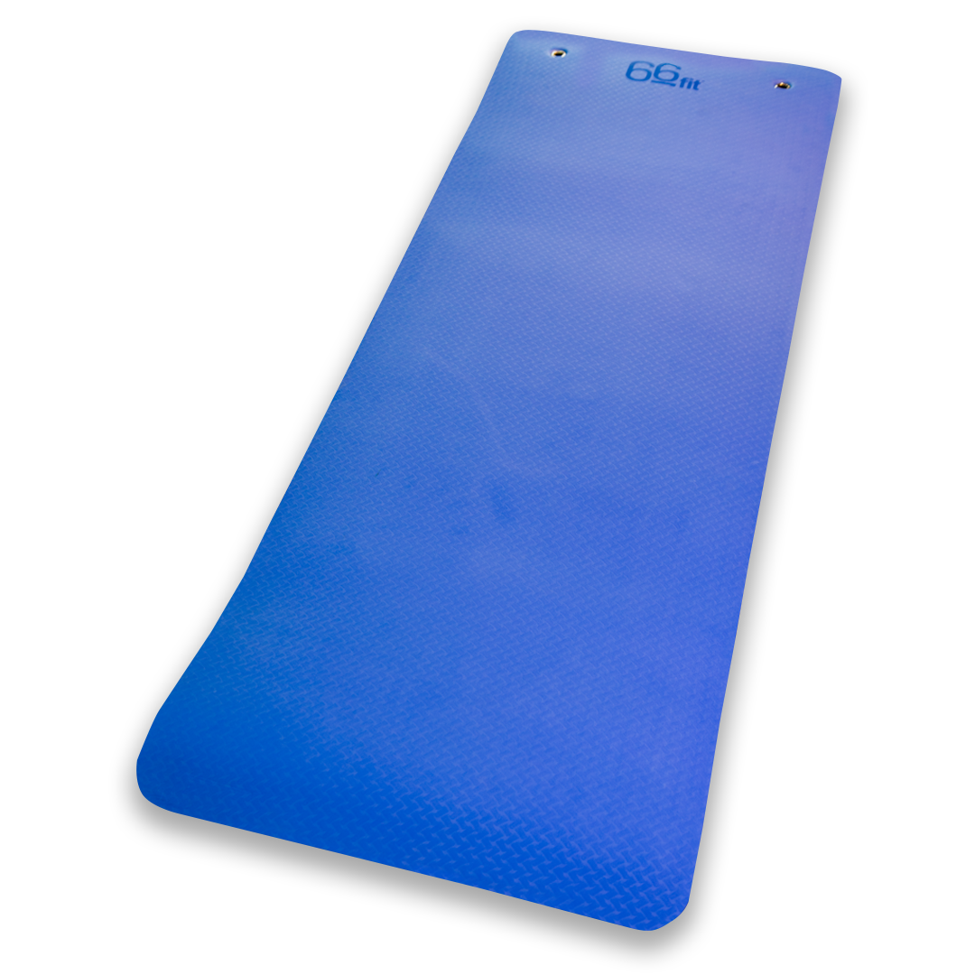 66fit Professional Exercise Mat 17mm x 60cm x 180cm Blue Victor Sports