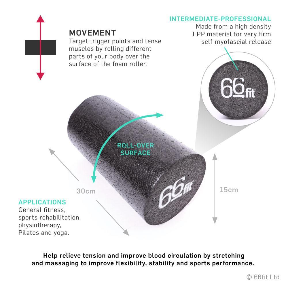 66fit EPP Foam Roller 15cm x 30cm Victor Sports