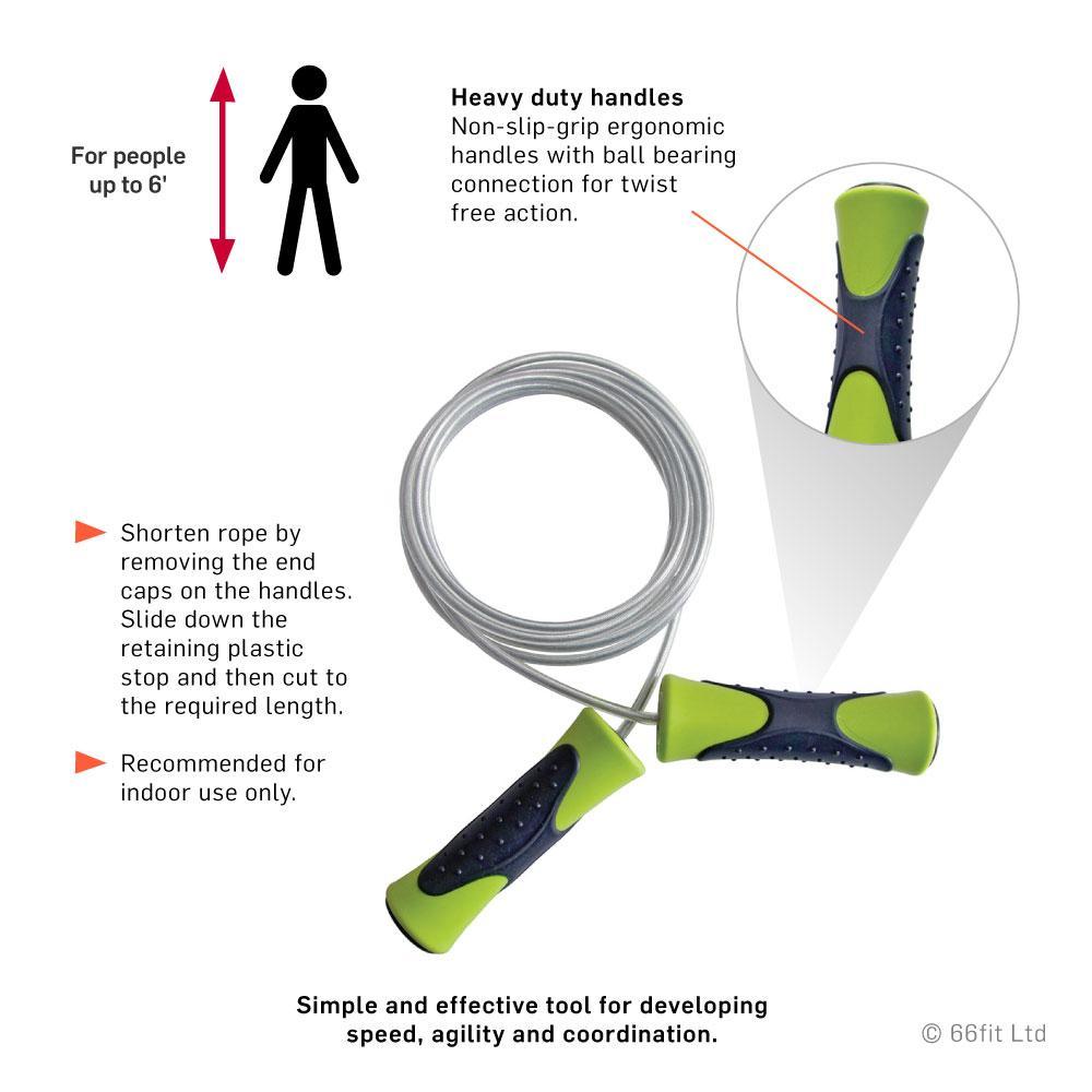 66fit Pro Wire Speed Skipping Rope - Victor Sports