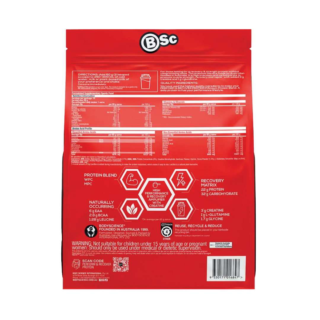 BSc Perform & Recover Protein 900g - Chocolate