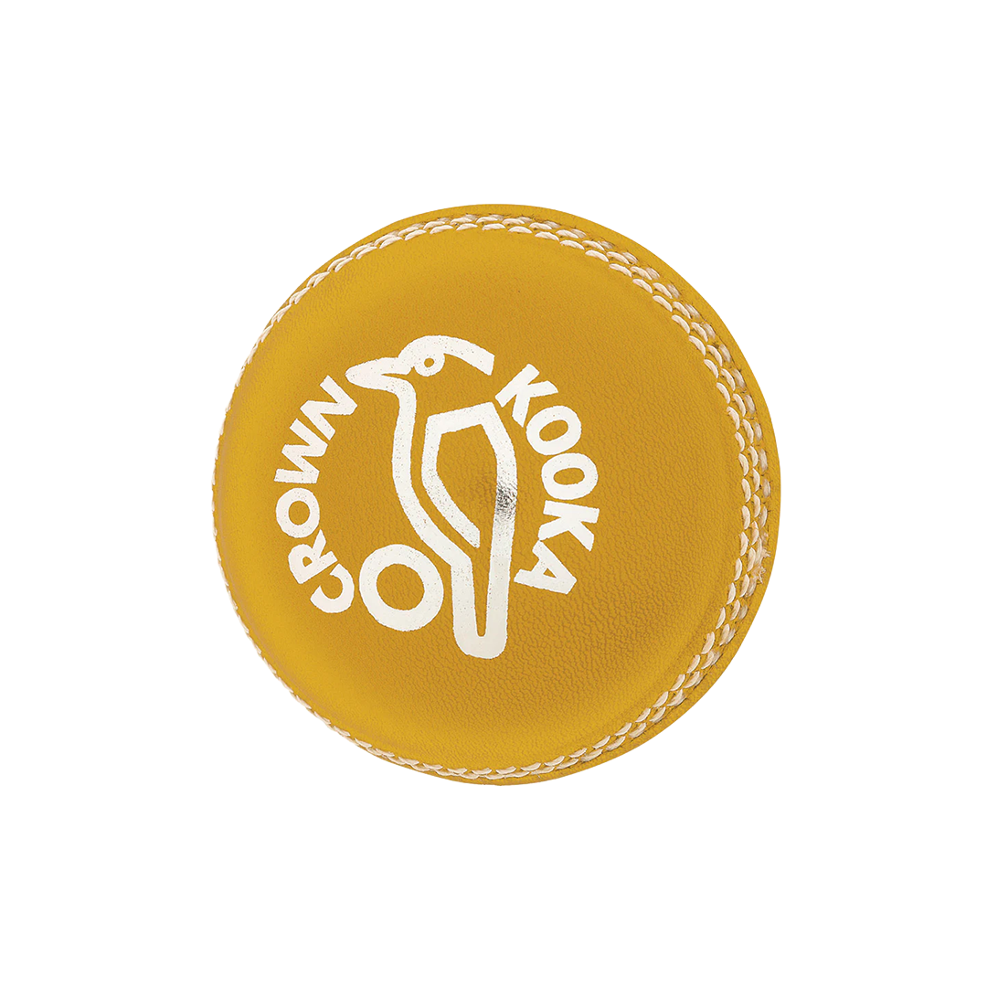 Cricket Ball Kookaburra 2 Piece Crown ISEC Yellow 142g