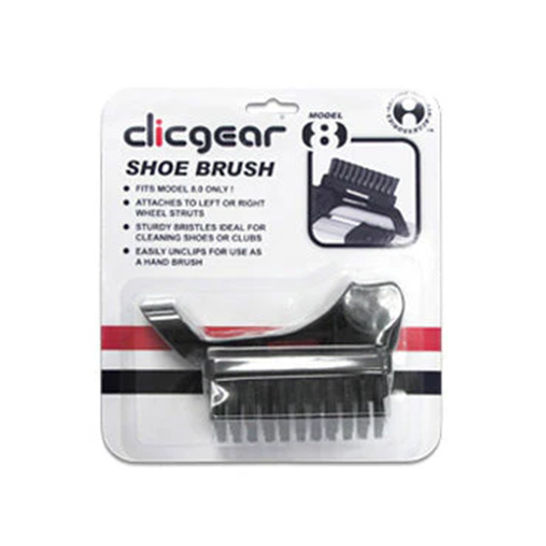 Clicgear shoe brush packaging on a white background