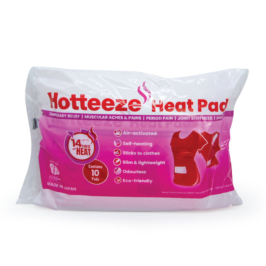 Hotteeze Body Heat Pads Adhesive (Pkt 10)