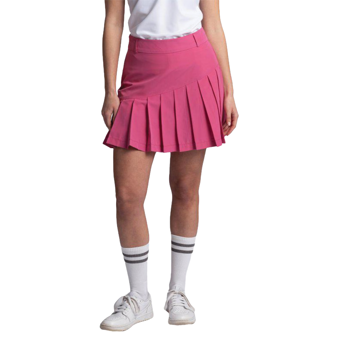 Cross Women's Solid Pleat Skort - Raspberry Rose