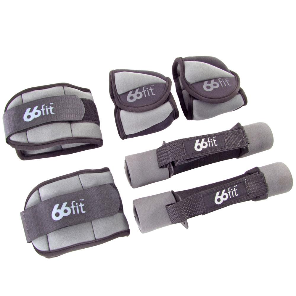 66fit Ankle, Wrist And Dumbbells Cuff Weight Set - 4kg
