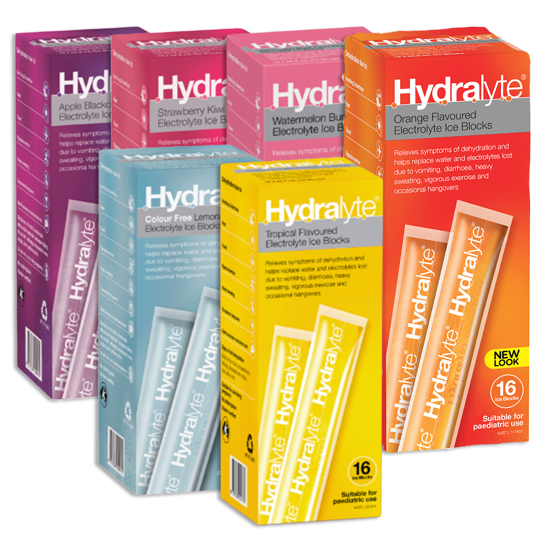 Hydralyte Electrolyte Ice Blocks - 16 Pack