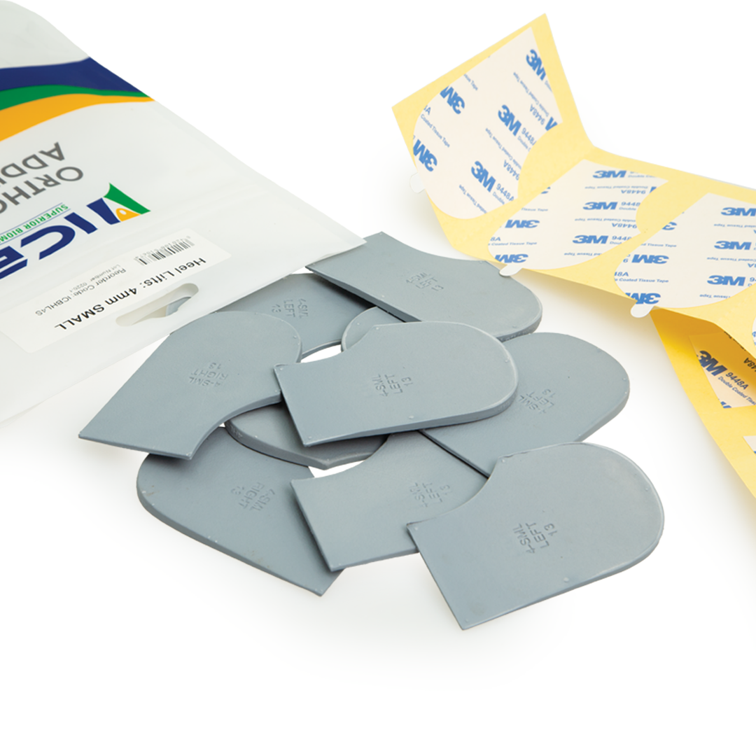 ICBHR4 ICB Heel Lifts Pack Of 10 Product And Packaging
