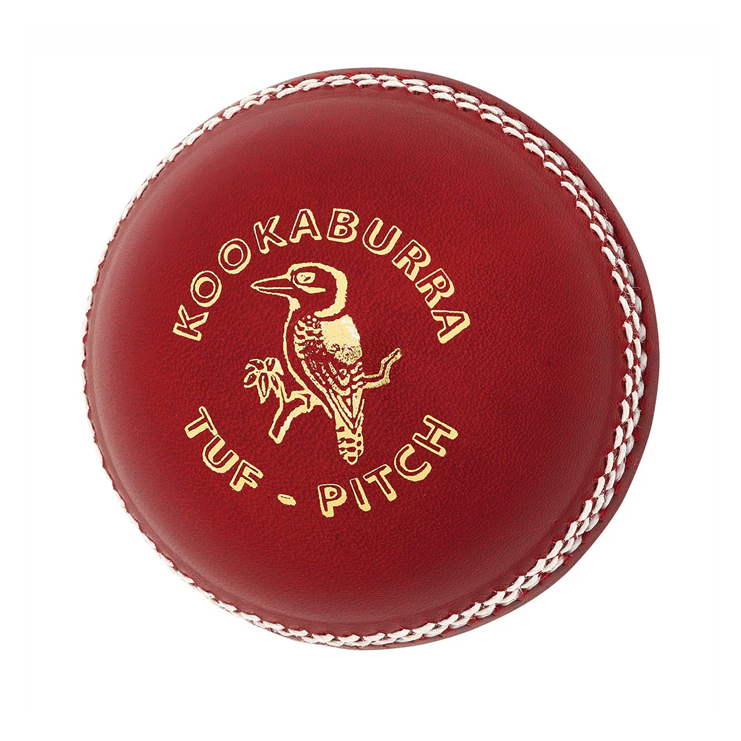 Cricket Ball Kookaburra 2 Piece Tuf Pitch Leongatha District CA Red 156g