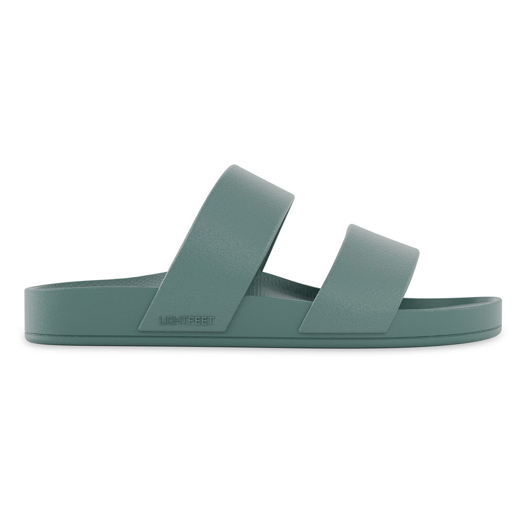 Lightfeet Double Strap Slides - Forest Green