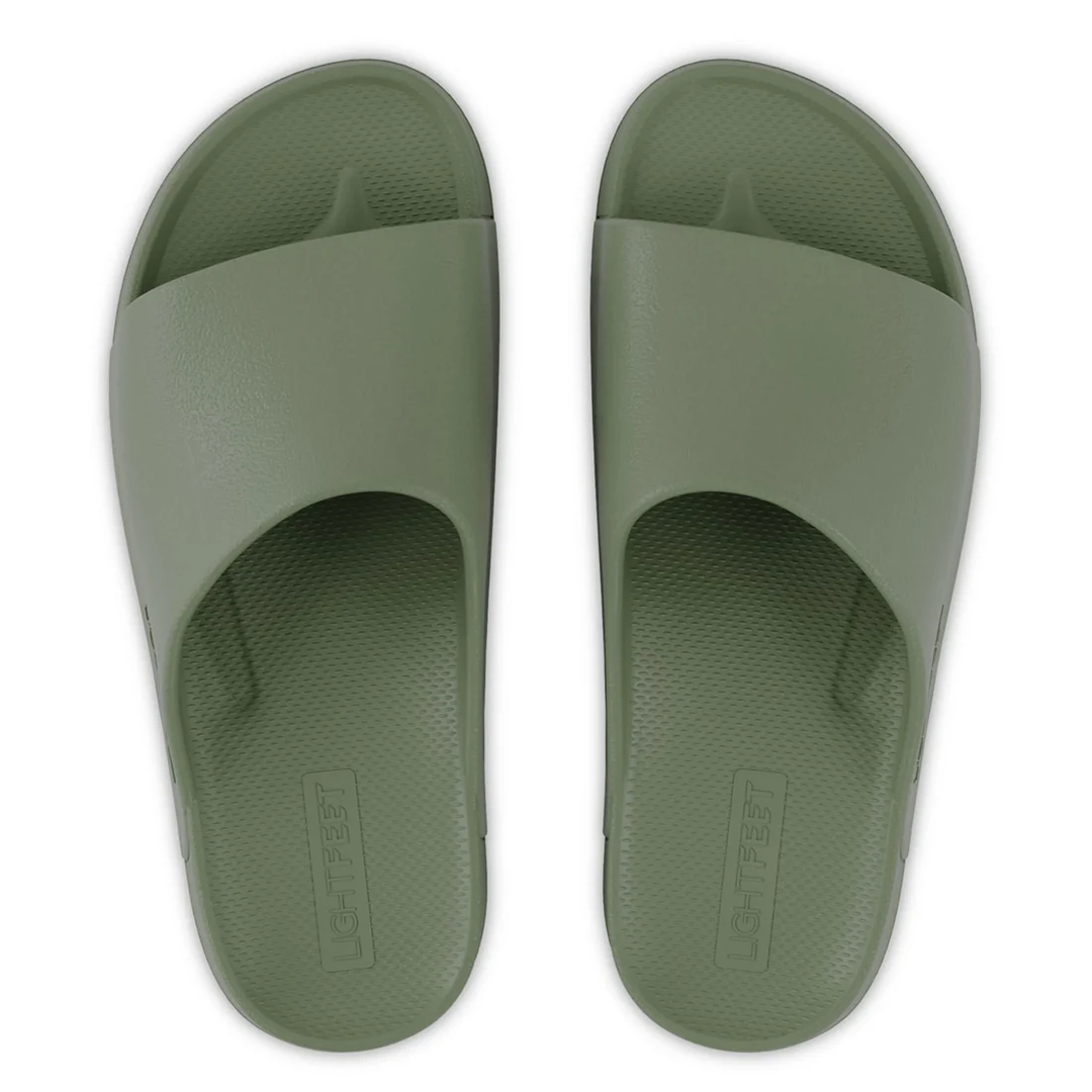 Lightfeet Single Strap Slides - Khaki