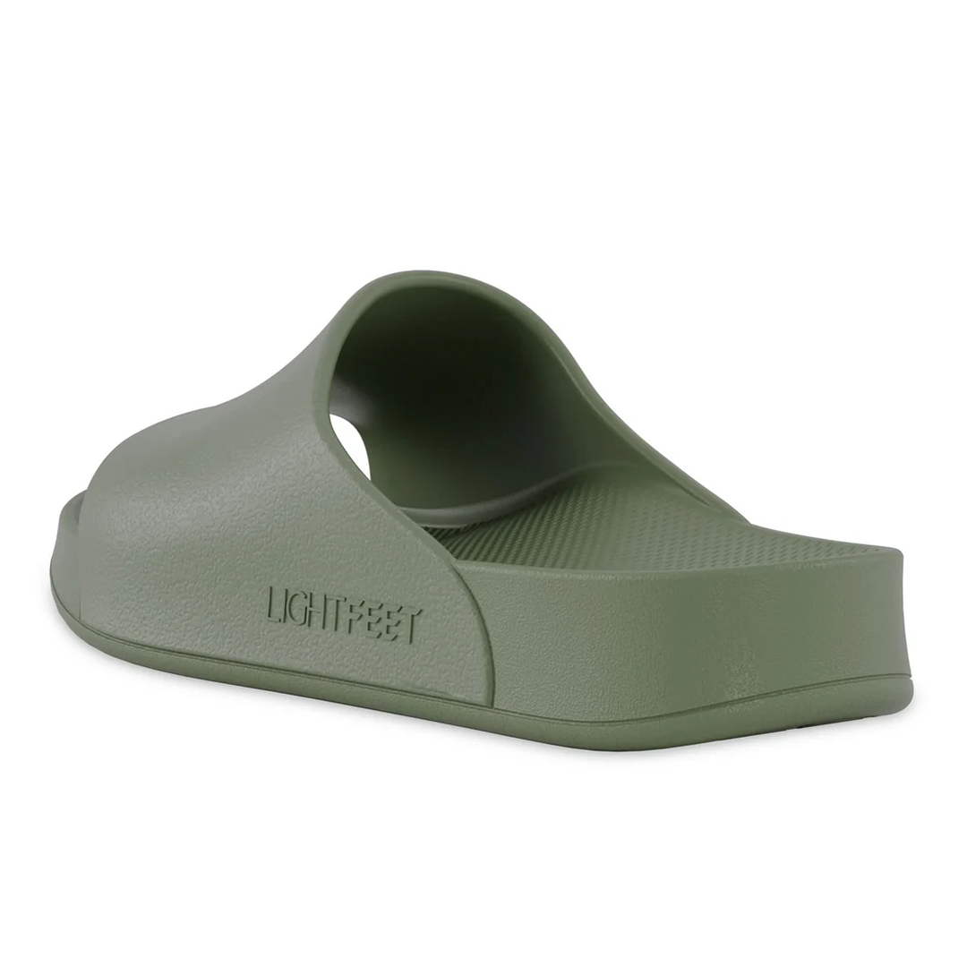 Lightfeet Single Strap Slides - Khaki