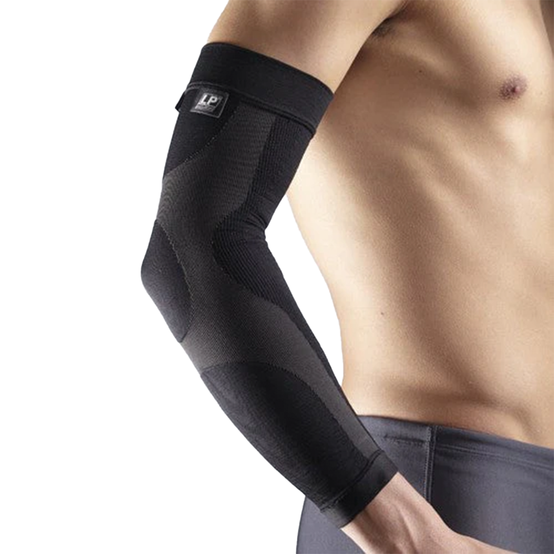 White compression sleeve on a white background