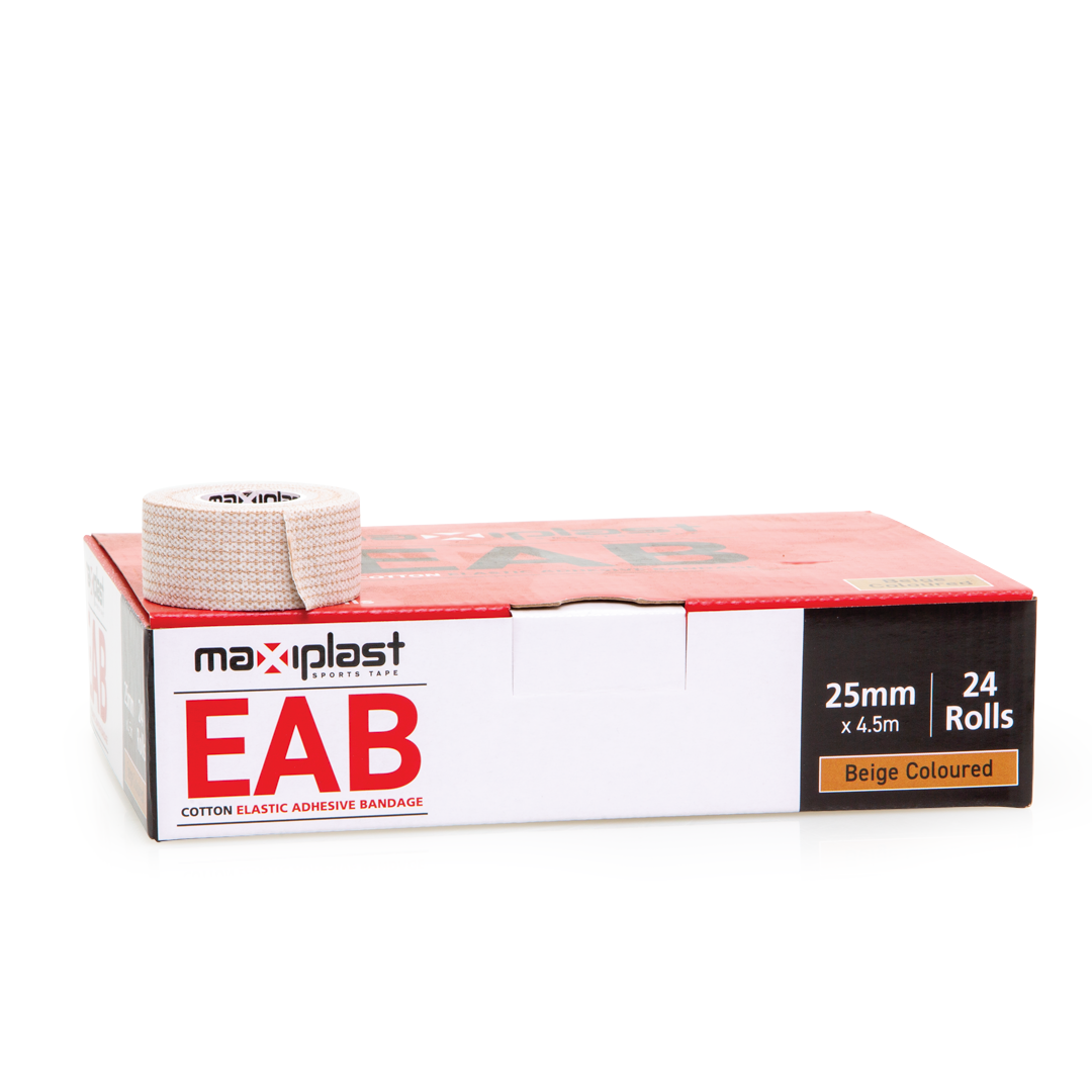 Two boxes of maxiplast EAB on a white background