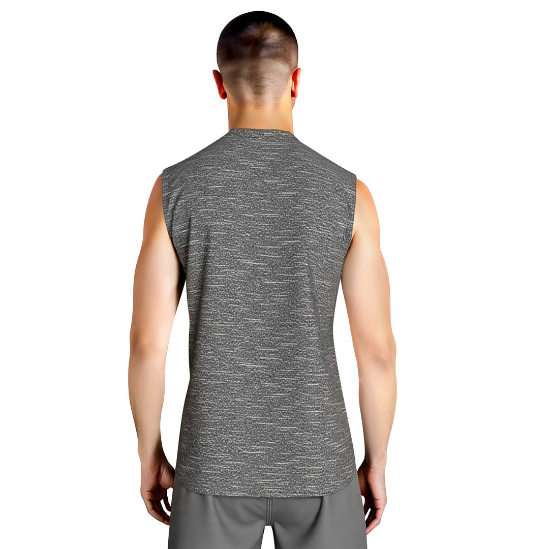 Nike Swim Men's Heather Sleeveless Hydroguard Top - Black