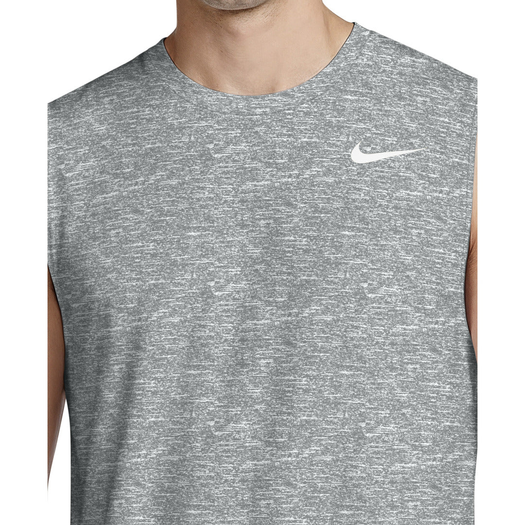 Nike Swim Men's Heather Sleeveless Hydroguard Top - Particle Grey