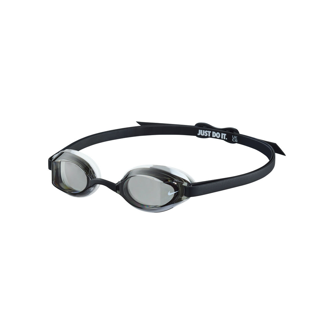 Nike Swim Big Kids' Legacy Mirrored Goggles (NESSC166) - Black/White