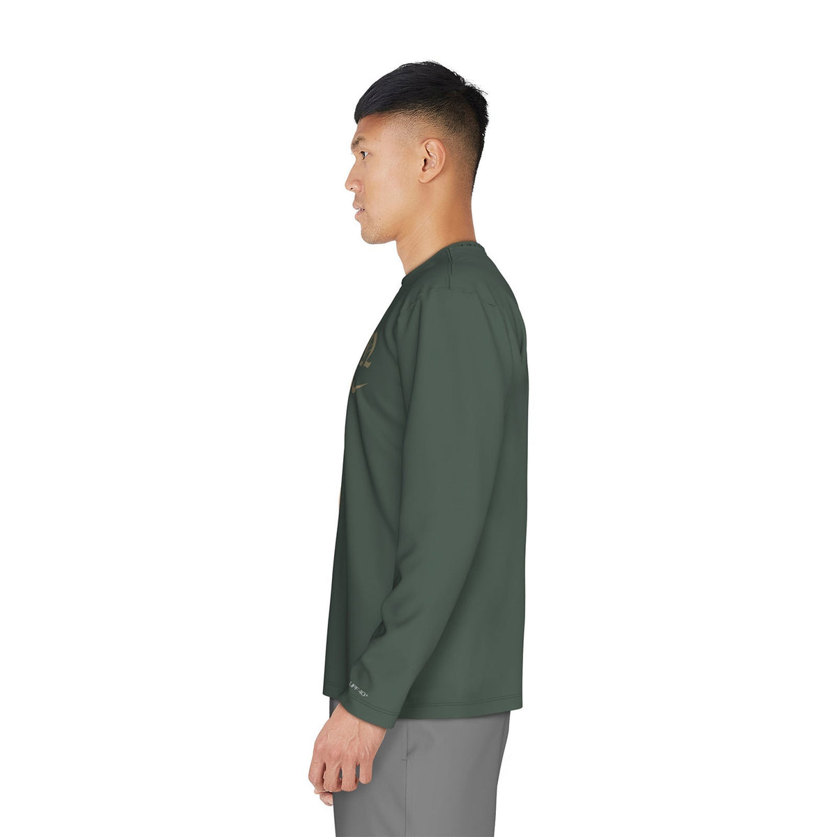 Nike Swim Men's Gothic Letter Long Sleeve Hydroguard Top