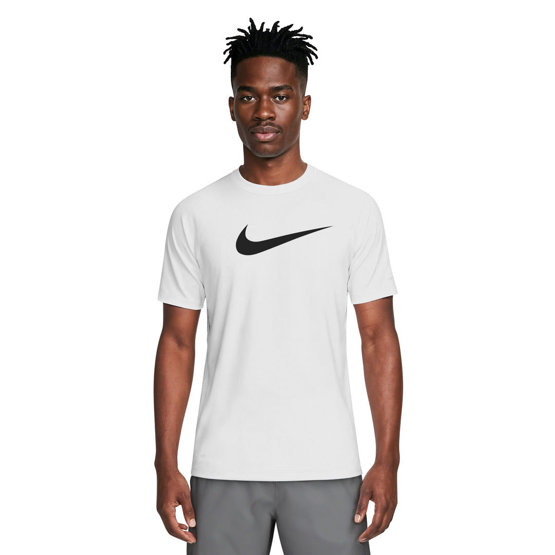 Nike Swim Men's Short Sleeve Hydroguard Top (NESSG523) - White