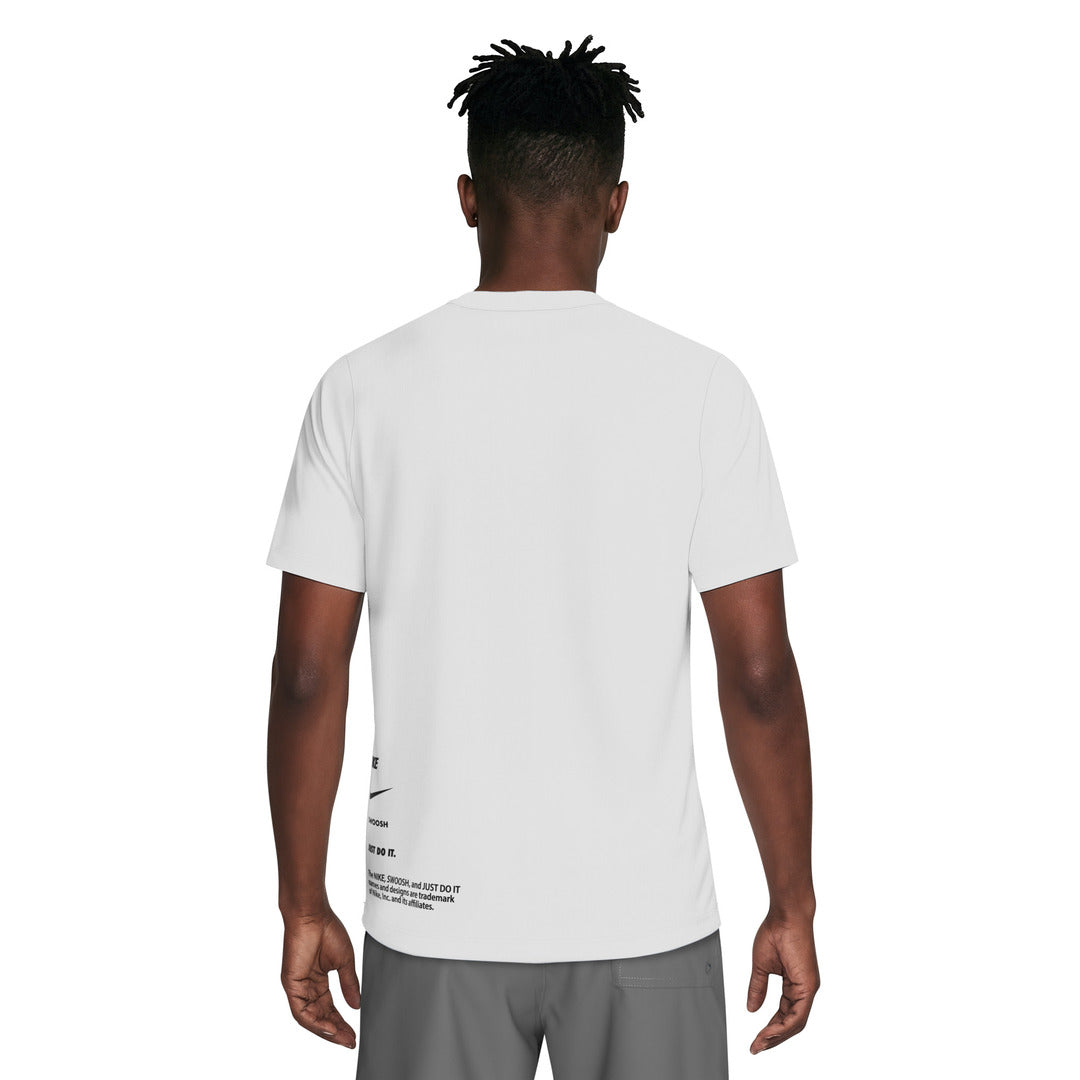 Nike Swim Men's Short Sleeve Hydroguard Top (NESSG523) - White