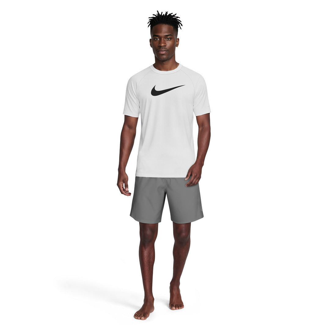Nike Swim Men's Short Sleeve Hydroguard Top (NESSG523) - White