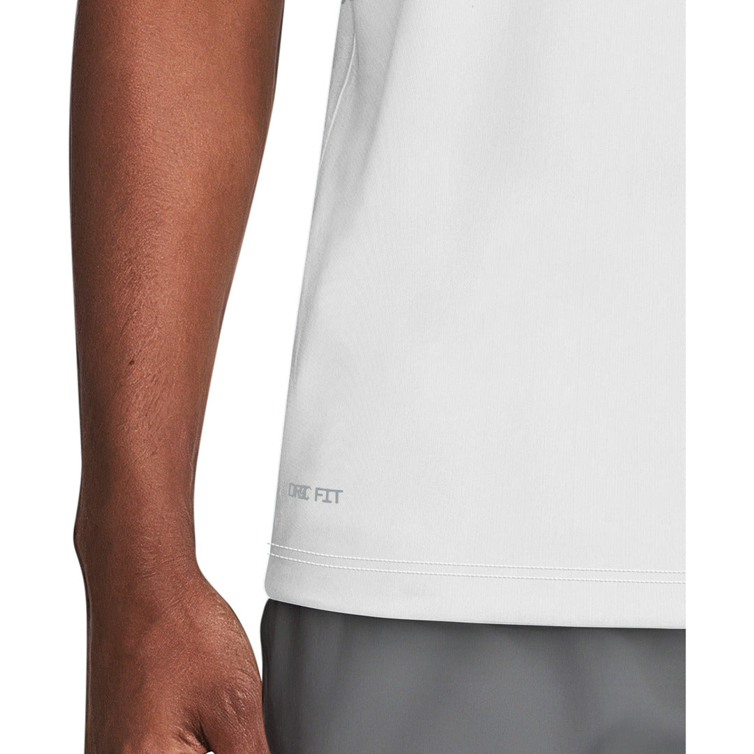 Nike Swim Men's Short Sleeve Hydroguard Top (NESSG523) - White