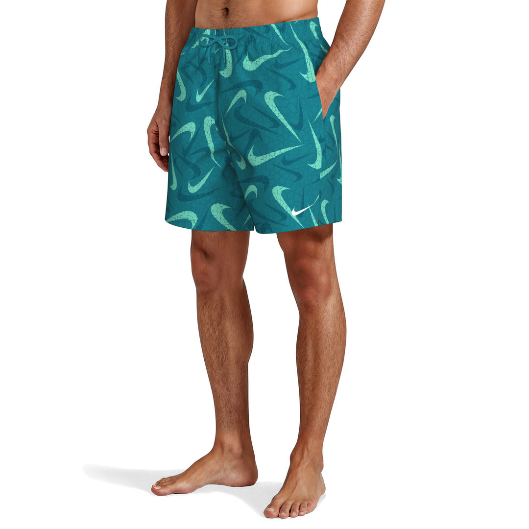 Nike Swim Men's Breaker 7" Volley Swim Shorts (NESSG550) - Energy