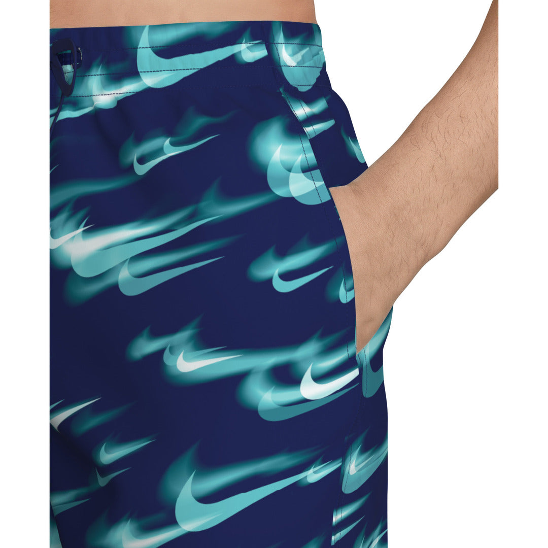 Nike Swim Men's Breaker 7" Volley Swim Shorts (NESSG550) - Blue