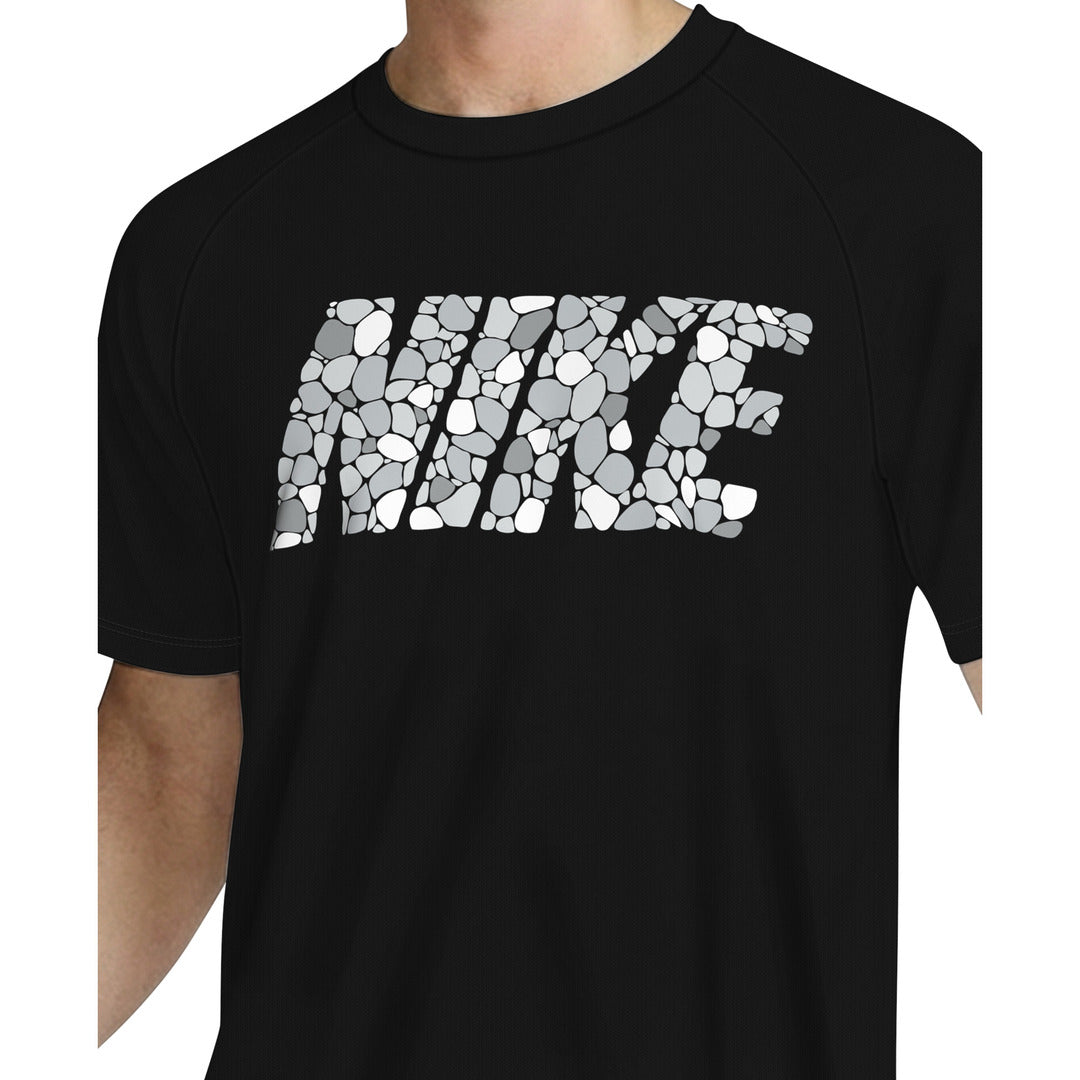 Nike Swim Men's Dri-FIT Short Sleeve Hydroguard Top (NESSG560) - Black