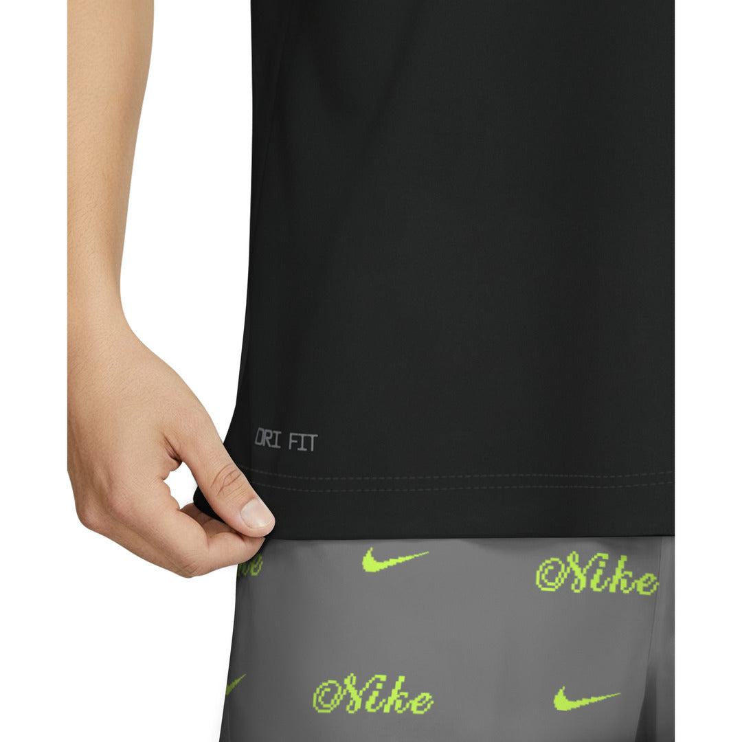 Nike Swim Men's Dri-FIT Short Sleeve Hydroguard Top (NESSG561) - Black