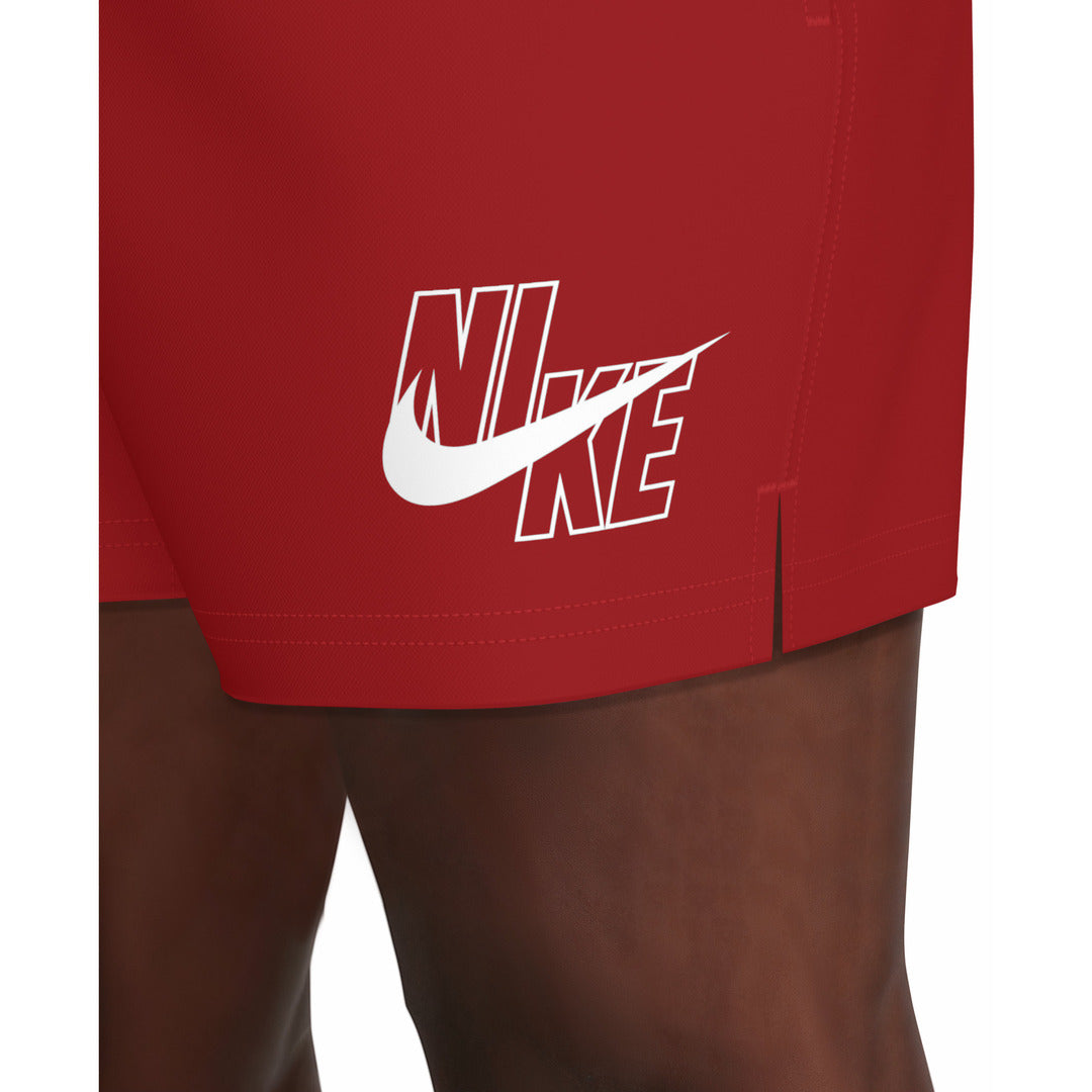 Nike Swim Men's Breaker 5" Volley Swim Shorts (NESSG574) - Red