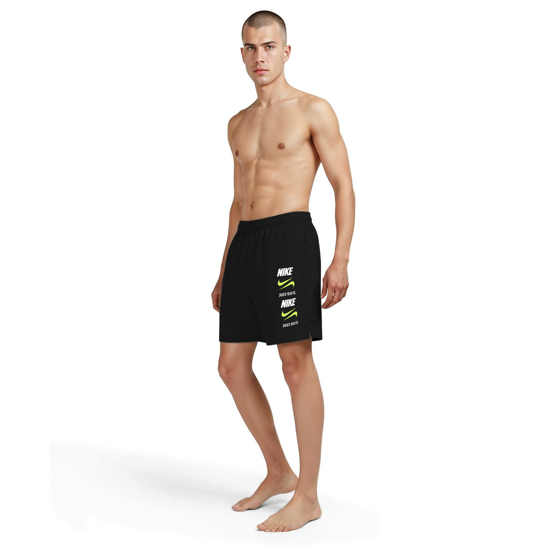 Nike Swim Men's Breaker 7" Volley Swim Shorts (NESSG578) - Black