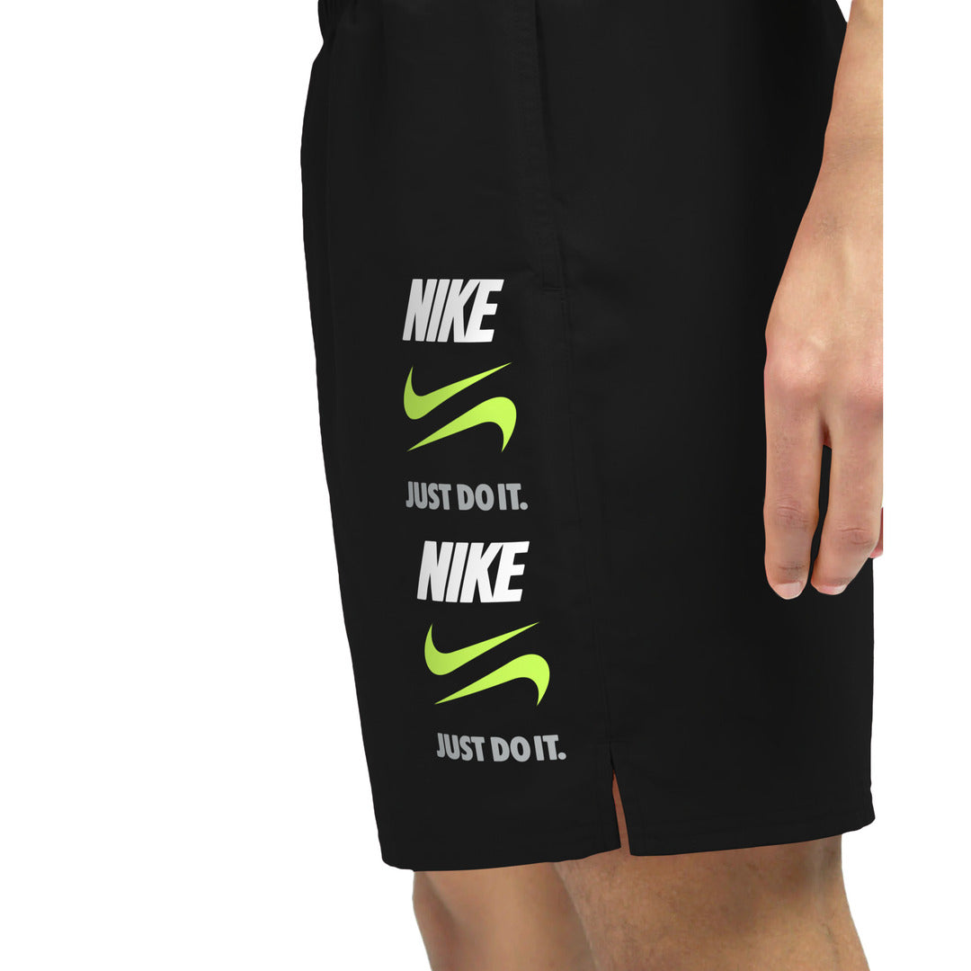 Nike Swim Men's Breaker 7" Volley Swim Shorts (NESSG578) - Black
