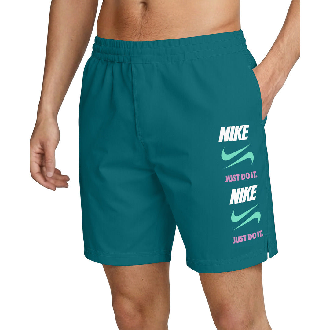 Nike Swim Men's Breaker 7" Volley Swim Shorts (NESSG578) - Energy