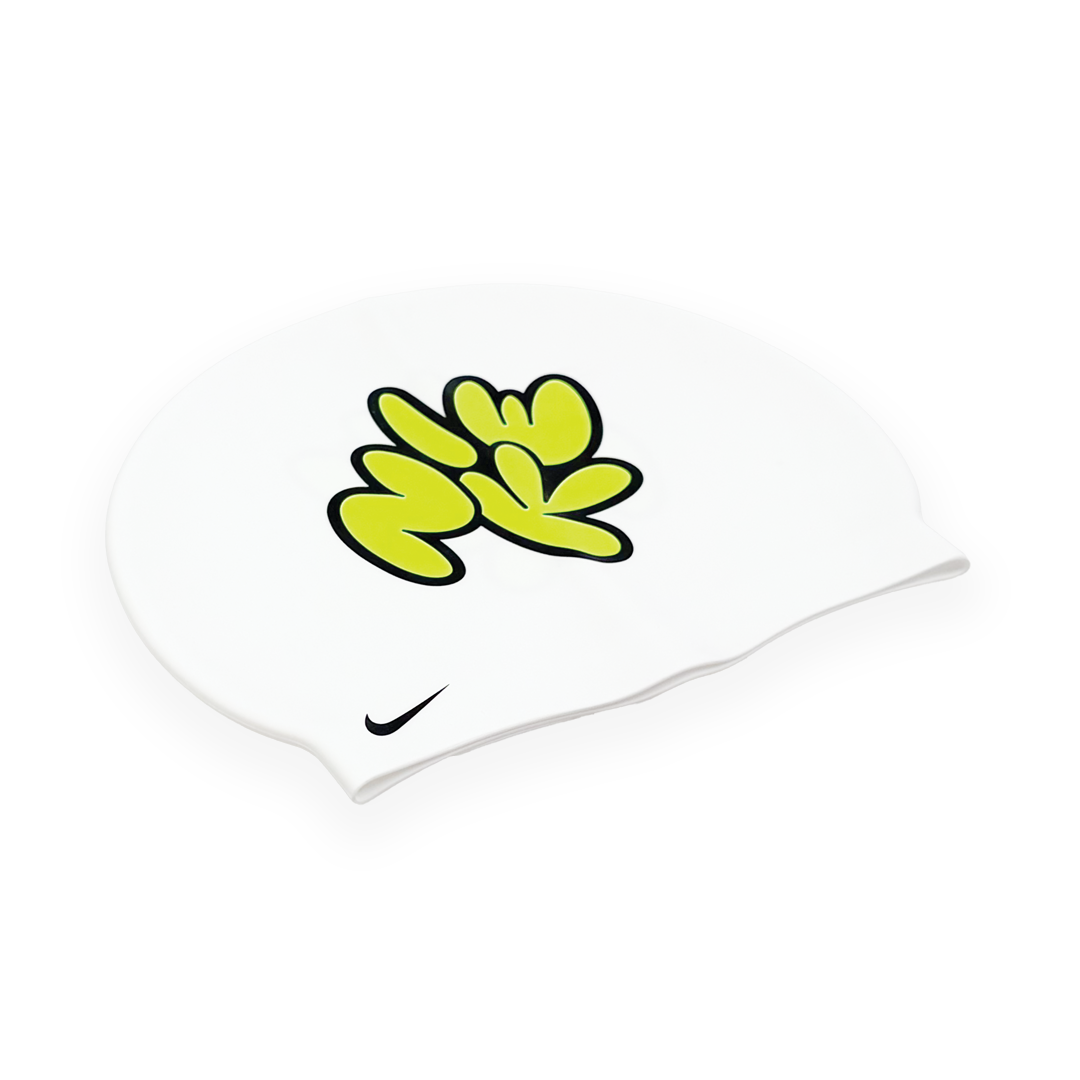 Nike Swim Multi Graphic White Cap