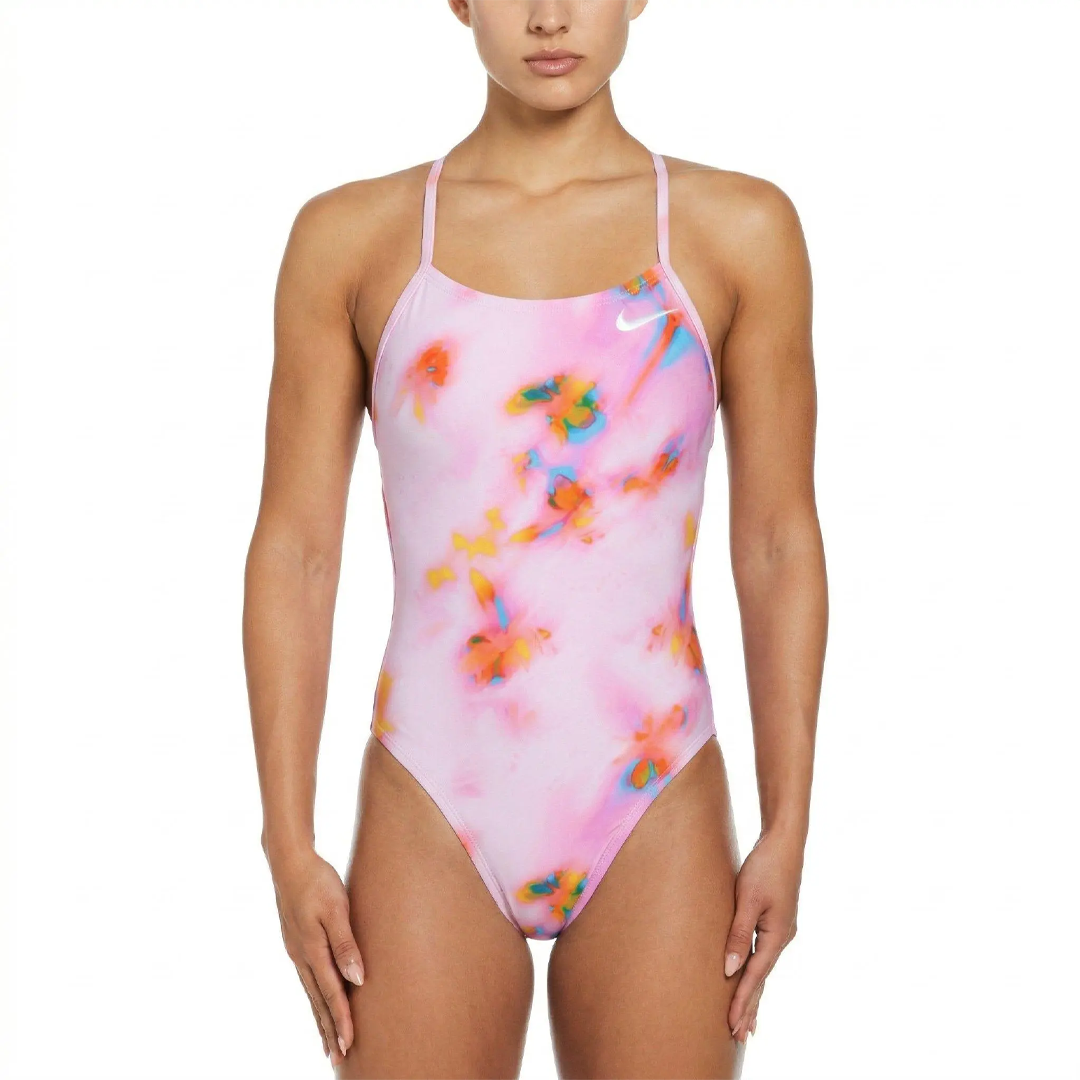 Nike Swim Women's Lace-Up Tie-Back One-Piece Swimsuit