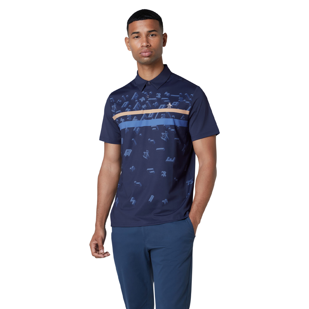 Original Penguin Got Game Engineered Stripe Polo