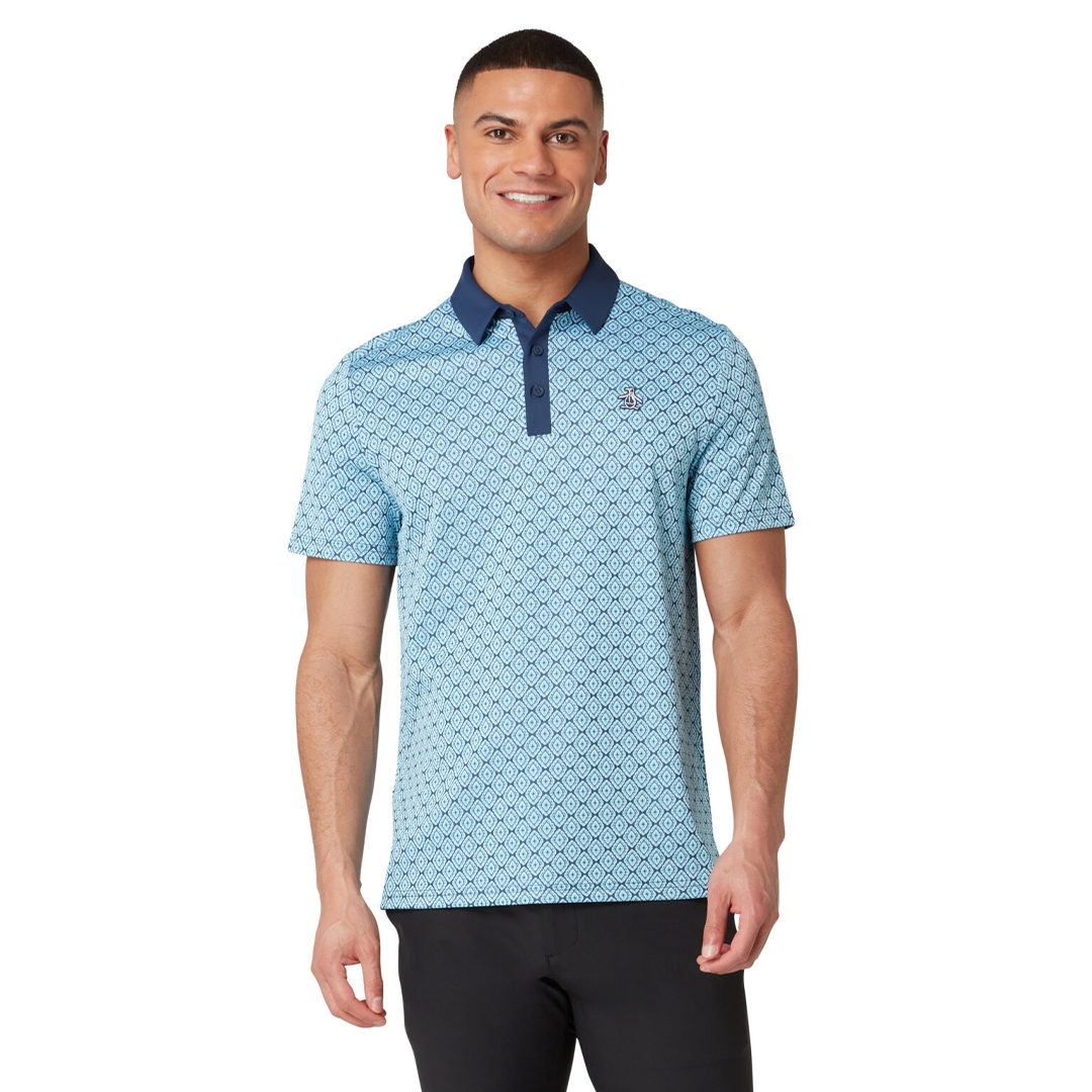 Original Penguin Bohemian Jacquard Block Polo