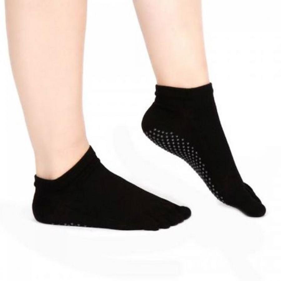 Pilates Yoga Socks Low Cut Black - Pair
