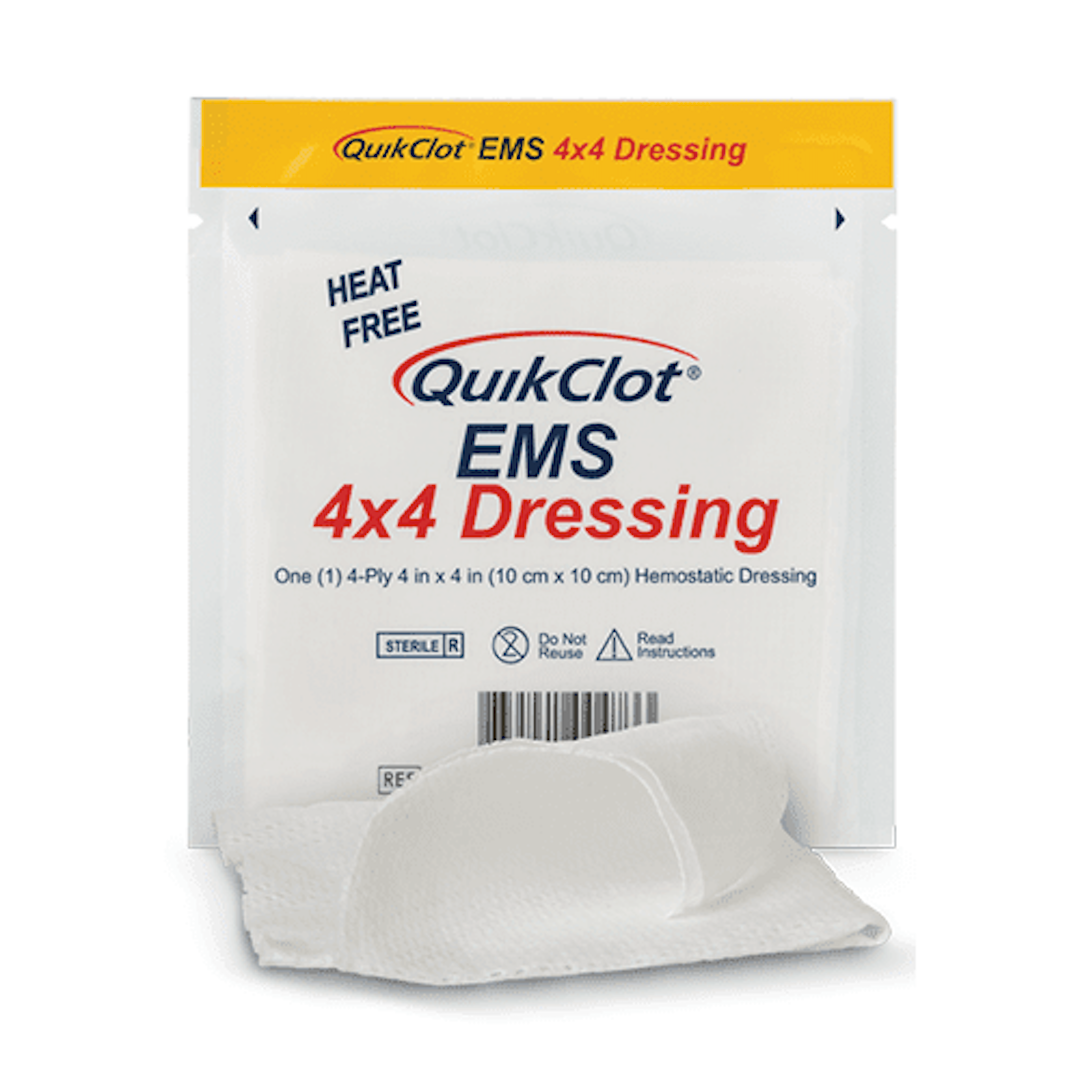 Quikclot Ems 4 X 4 Dressing (10Cm X 10Cm)