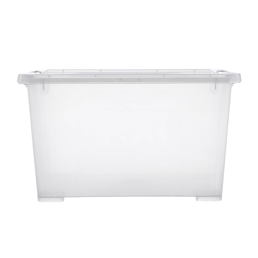 All Set Clear Modular Storage Container without Wheels