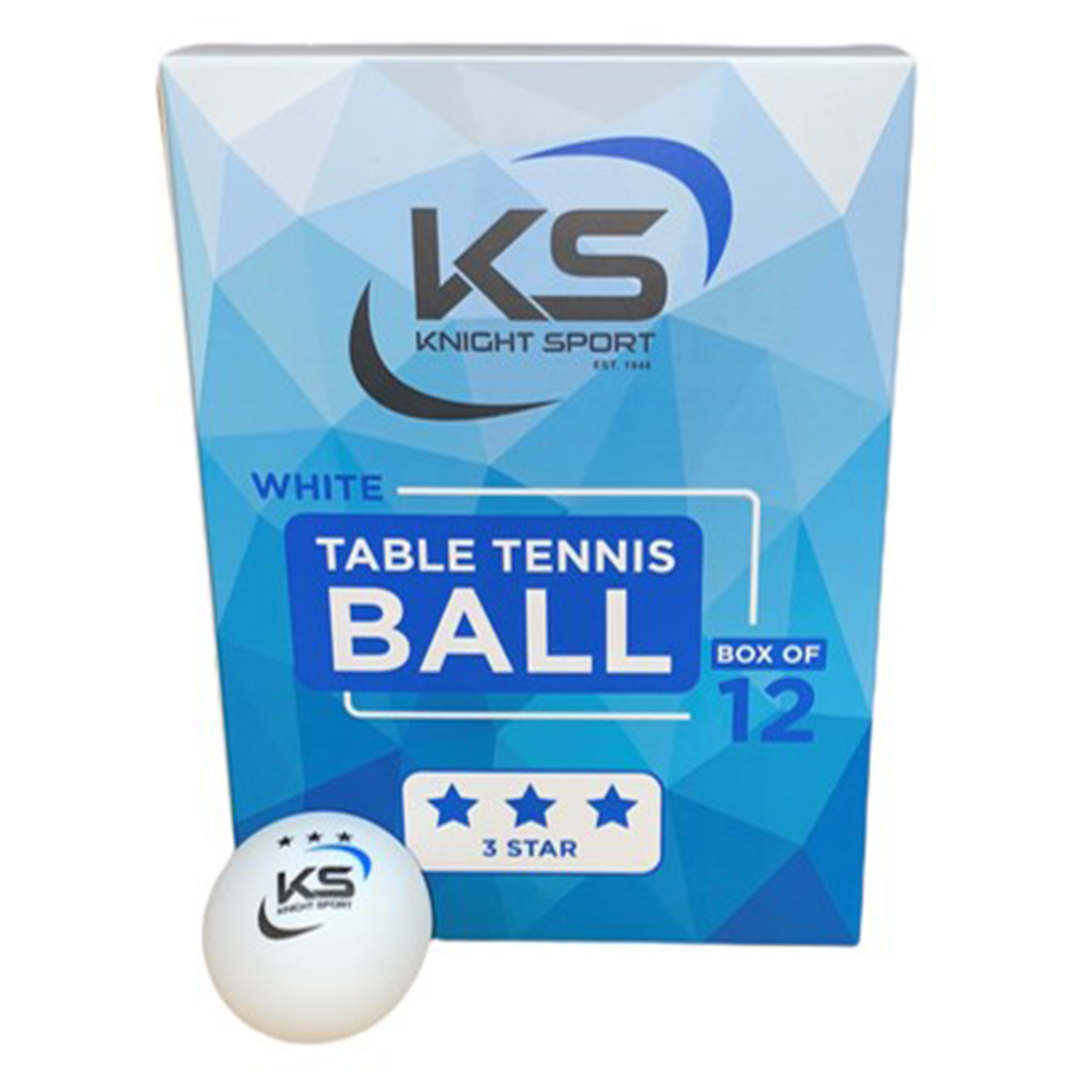 Table Tennis Ball Double Happiness -  3 Star - 12 White