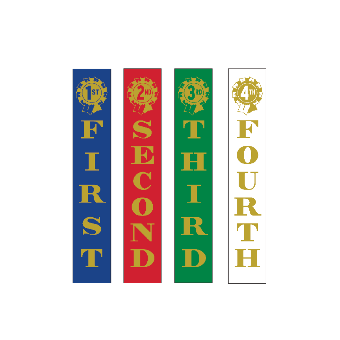 Victor Ribbons 1st - 4th Place (100)