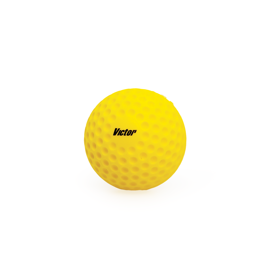  dozen yellow balls with 'Victor' branding on a white background